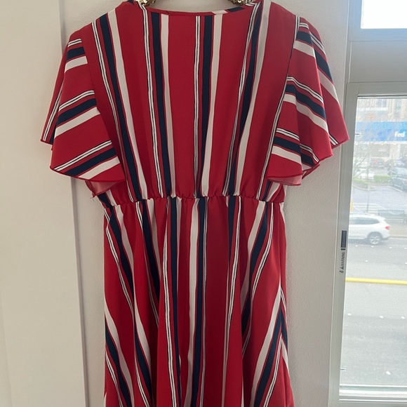 Red, White, and Blue Stripe Dress - Picture 3 of 4